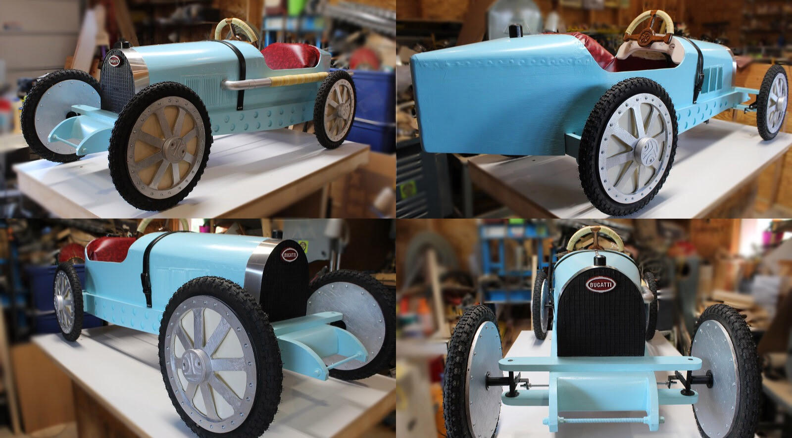 Zo veel Vermelden Blokkeren Bugatti Pedal Car Build Part 7 (Epilogue – Finishing Touches) • Paul  Bennett's Downeast Thunder Creations