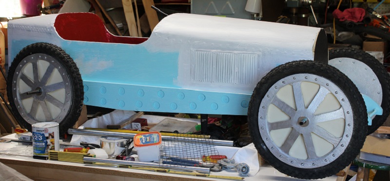 Bugatti Pedal Car Build Part 6 (Body Completion, Etc.)