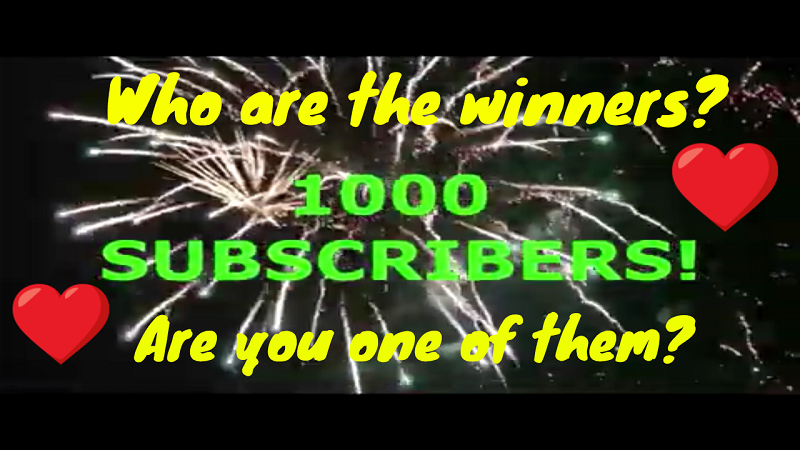 DTC 1000 Subscriber Giveaway Winners!