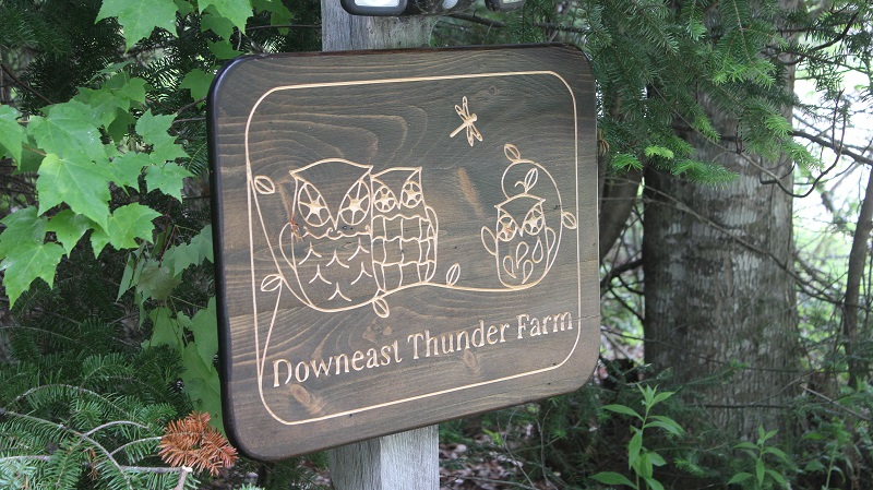 Downeast Thunder Farm New Sign Build